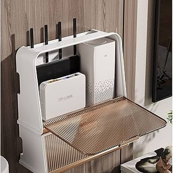 Luxury Wifi Cabinet Storage Box, Wall Mounted Router Storage Box, WiFi Device Storage Rack with Heat Dissipation Luxury Wifi Cabinet Storage Box, Wall Mounted Router Storage Box, WiFi Device Storage Rack with Heat Dissipation